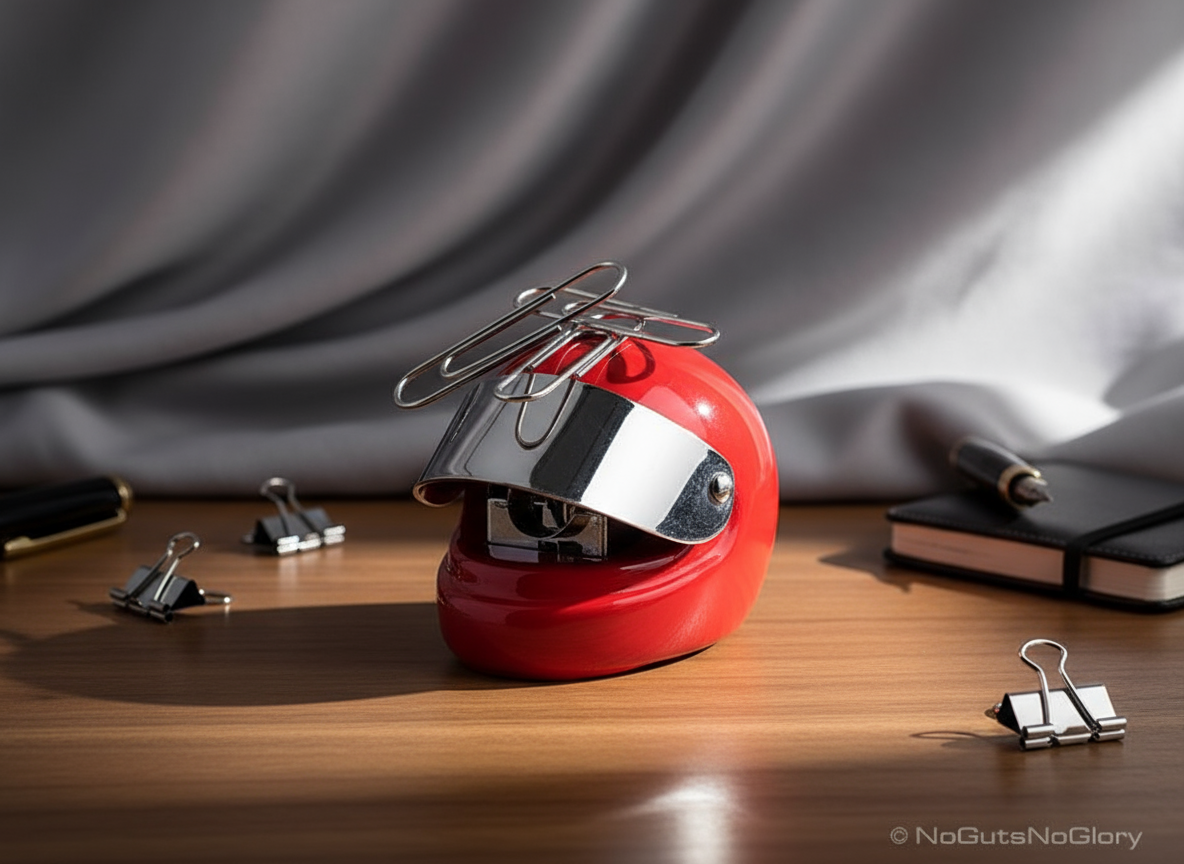 Taille Crayon et Aimant à trombones Casque de Moto