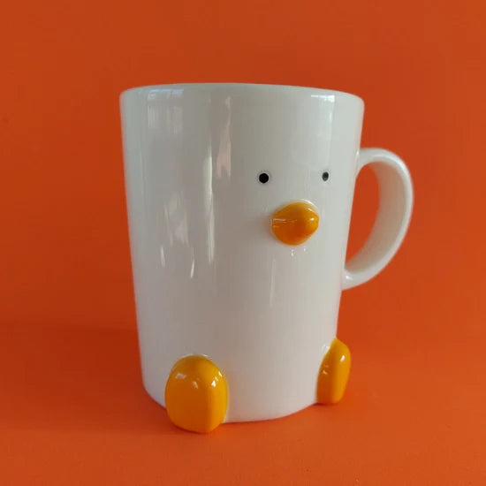 White duck mug