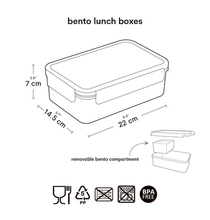 Boîte à déjeuner bento - Amis des animaux – vue 8 – A Little Lovely Company
