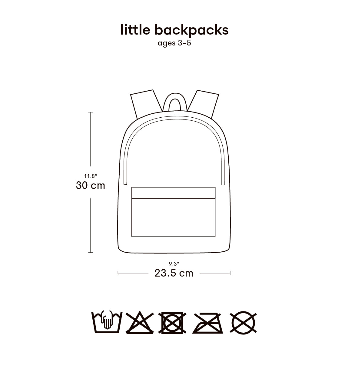 Petit sac à dos enfant - Fun – vue 5 – A Little Lovely Company