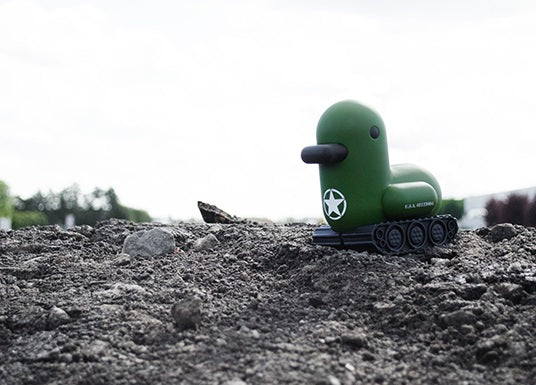 Spaarpot in een eendentank