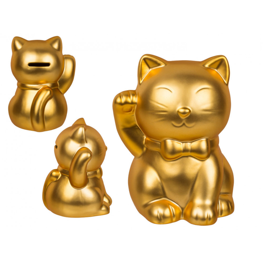 Golden Lucky Cat Piggy Bank