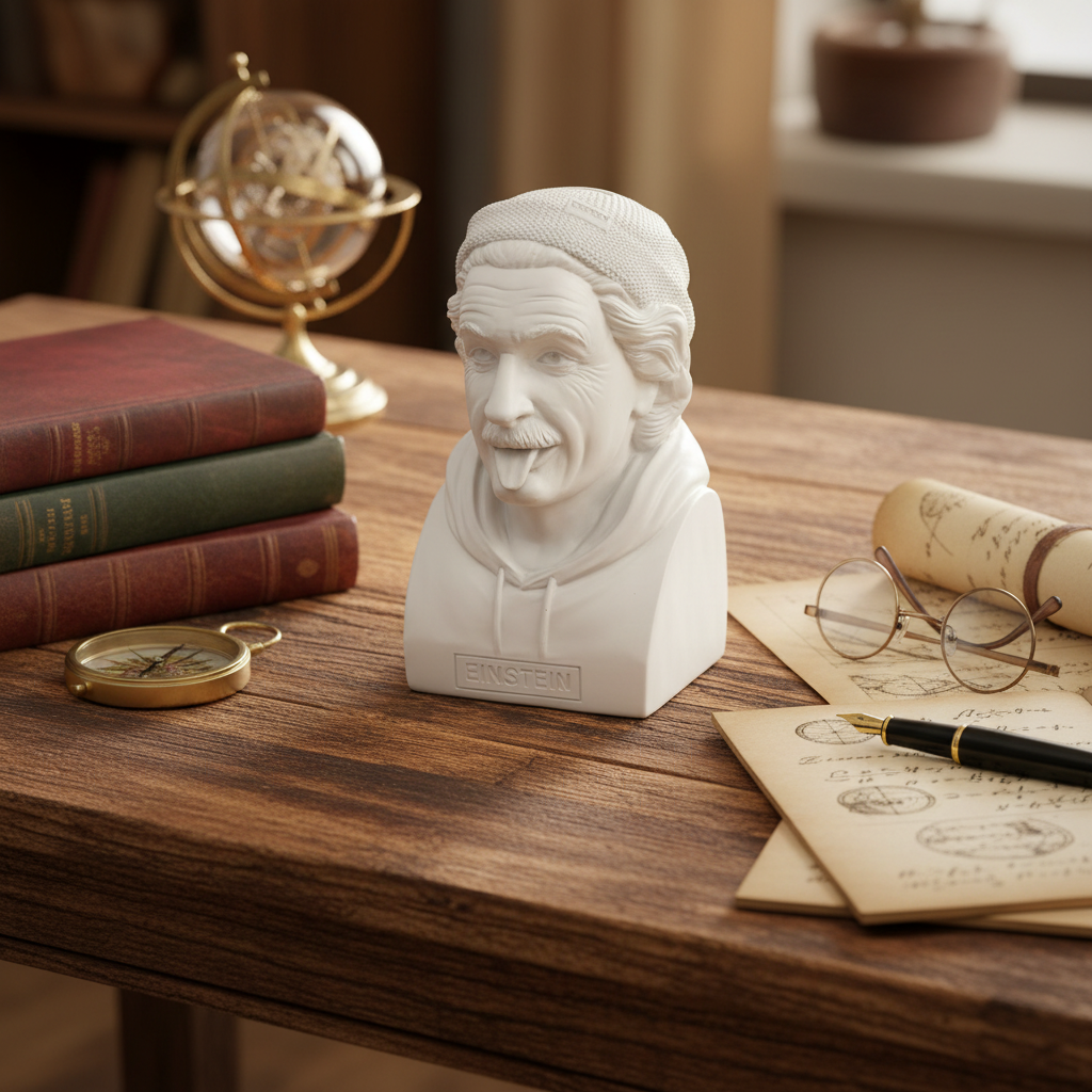 Einstein Sparschwein - Historischer Hipster