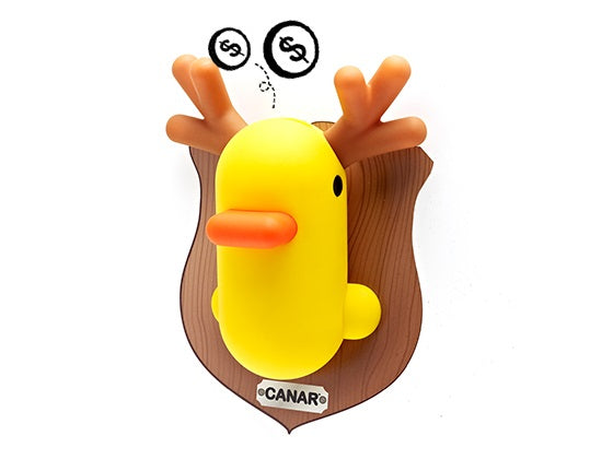 Yellow duck wall