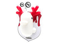 Enten-Wandspardose Blanc et Rouge