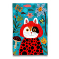 Kusameow Yayoi Kusama Cat Calico Tea Towel 