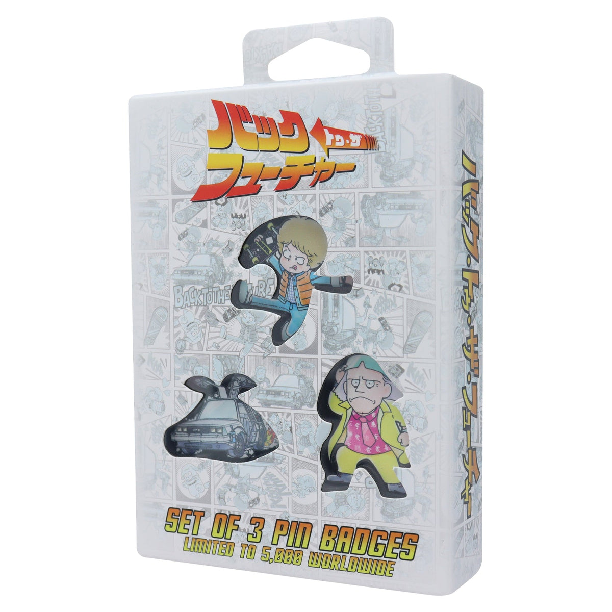 Set of 3 Back to the Future Pins - Japanese Style