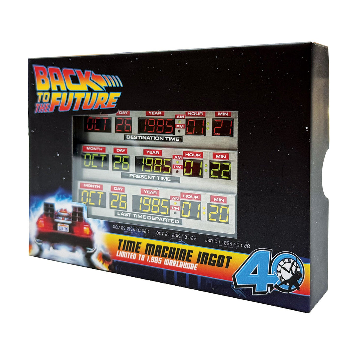 Back to the Future Collector Ingot - 40th Anniversary Time Circuits