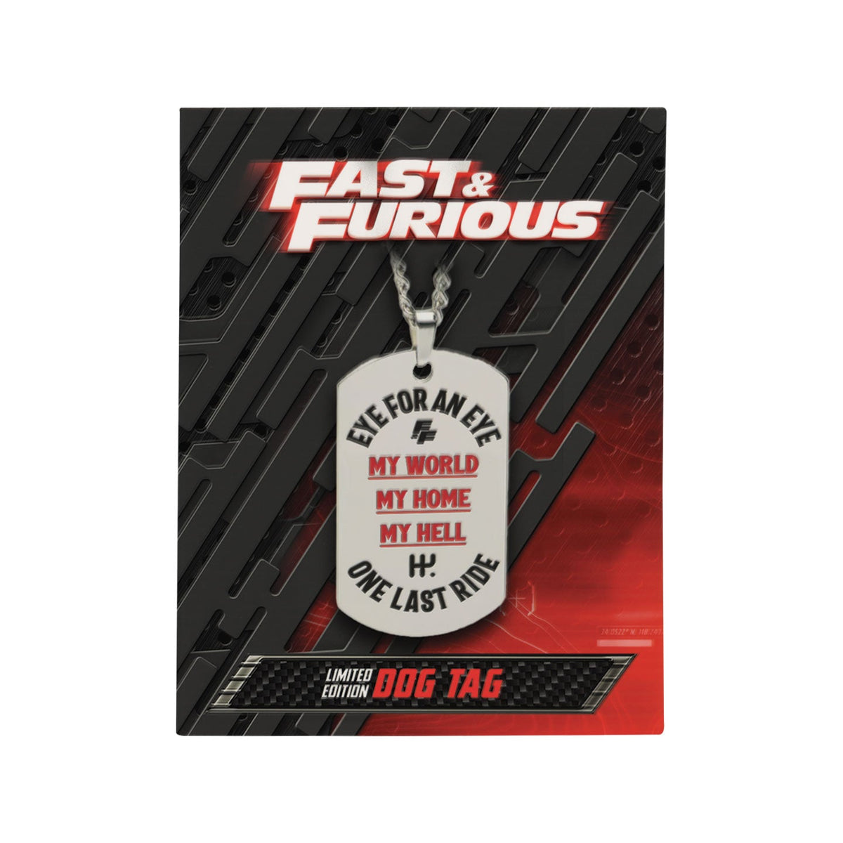 Fast & Furious Collector's Item - Stainless Steel Dog Tag