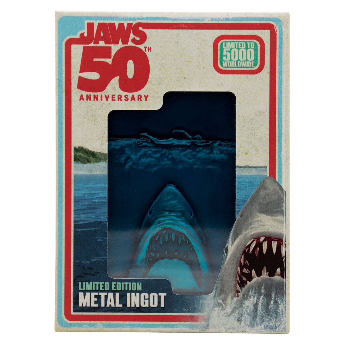 Jaws Ingot Collector - 50th Anniversary Poster