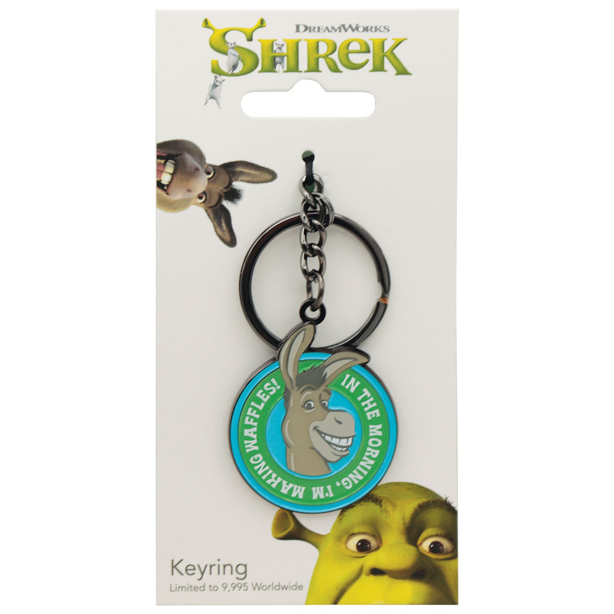Shrek Keychain - 'Donkey Waffles'