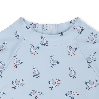 UV Swimming T-Shirt Long Sleeves - Blue - Little Seagull
