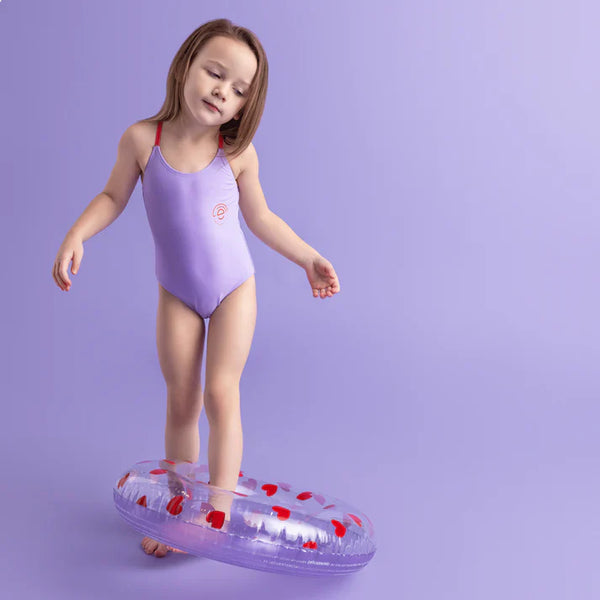 Girls' Swimsuit - Purple - Iconic Tones