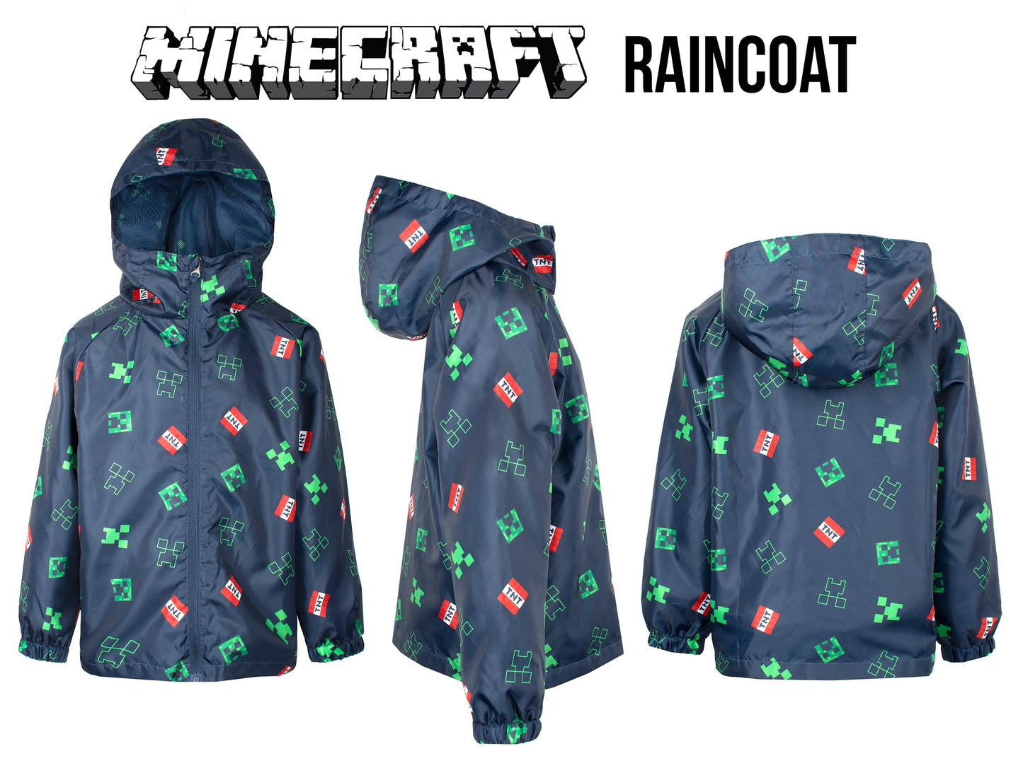 Minecraft Navy bleu Waterproof Jacket