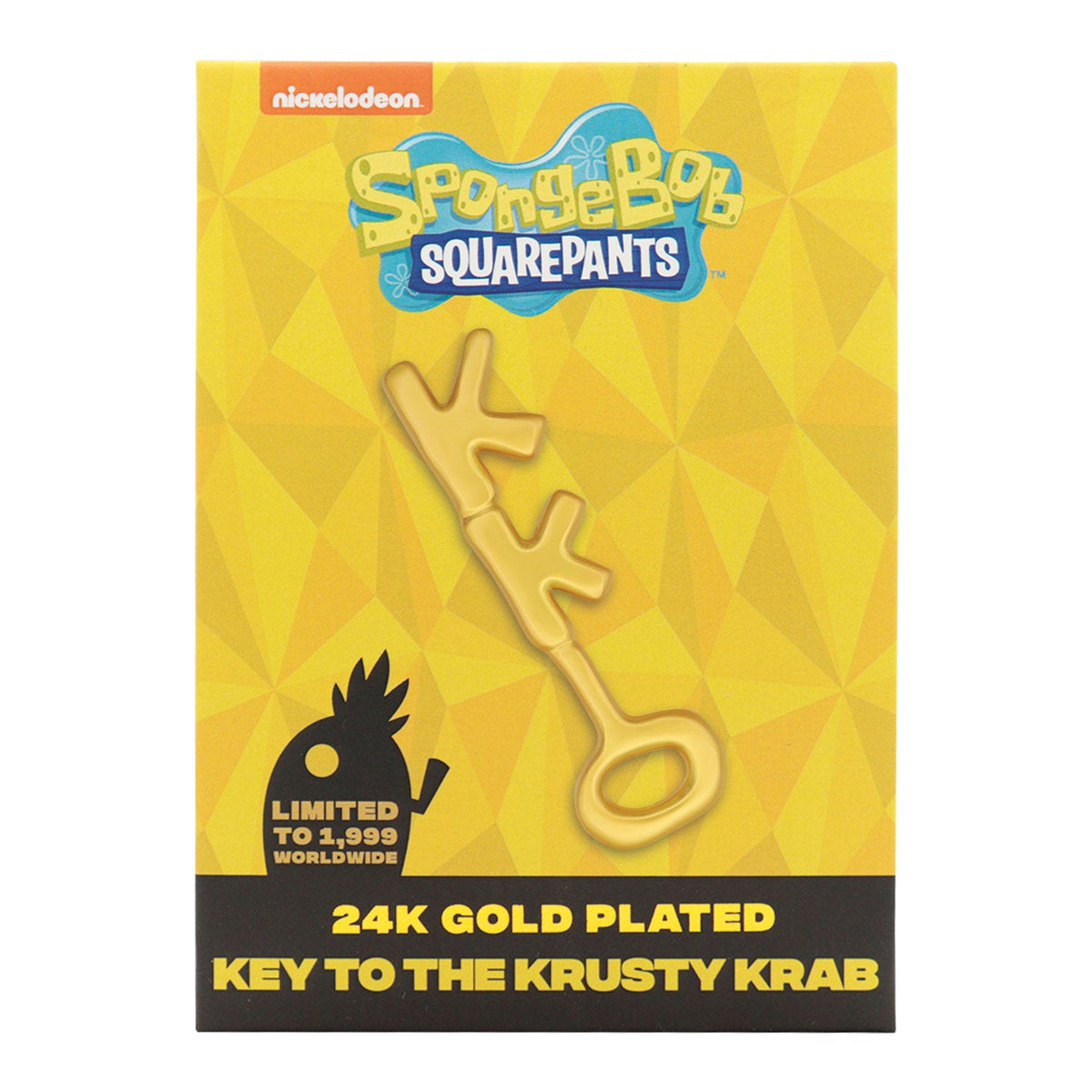 SpongeBob collectible replica - 24k Gold Plated Krusty Krab Key