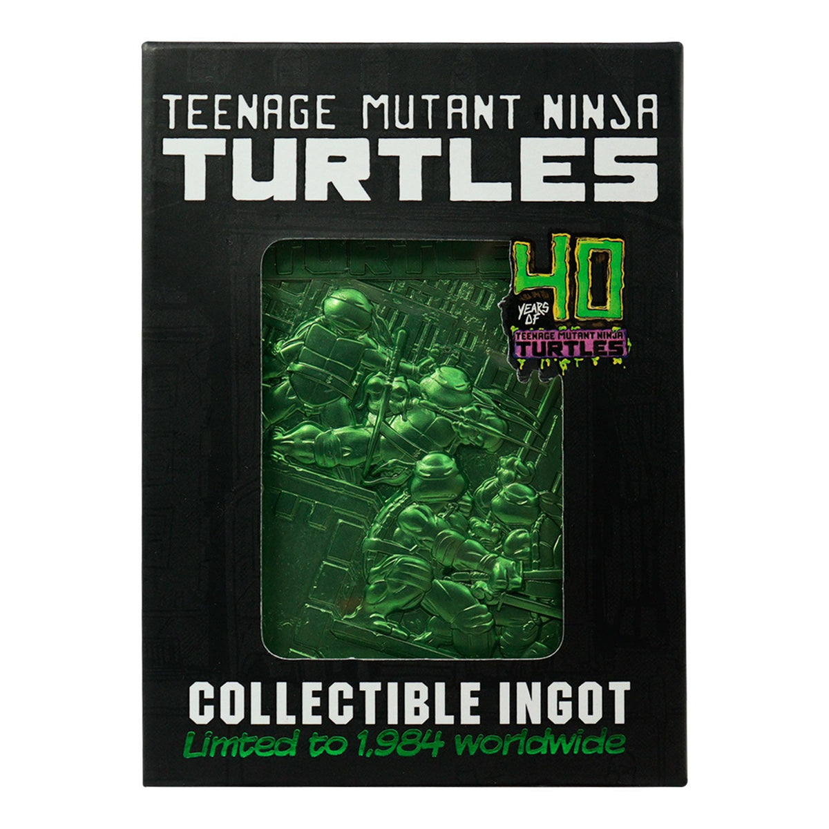 Ninja Turtles Ingot collector - 40th Anniversary Green