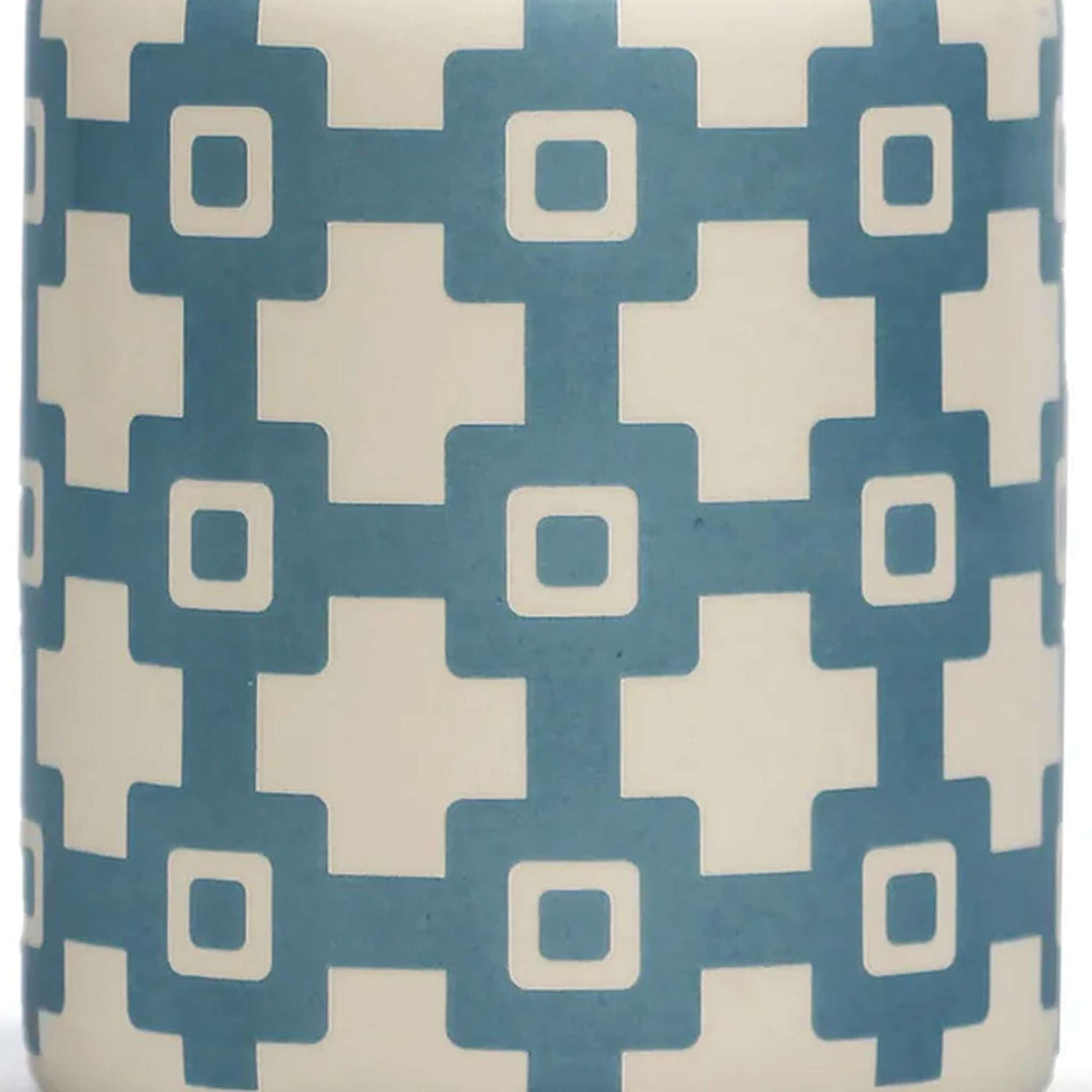 Vase en céramique Design Tiles bleu