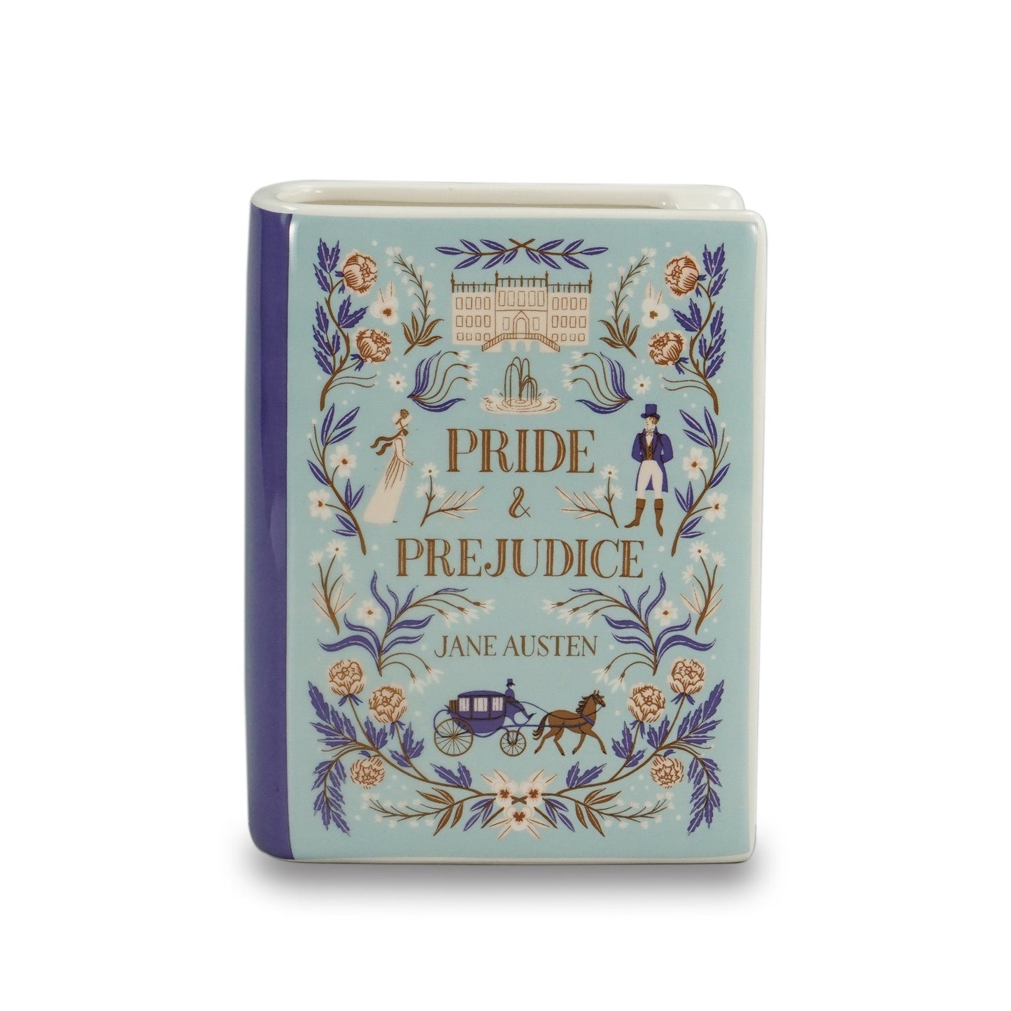 Pulteney Press Pride & Prejud. Ceramic Vase – 14 cm
