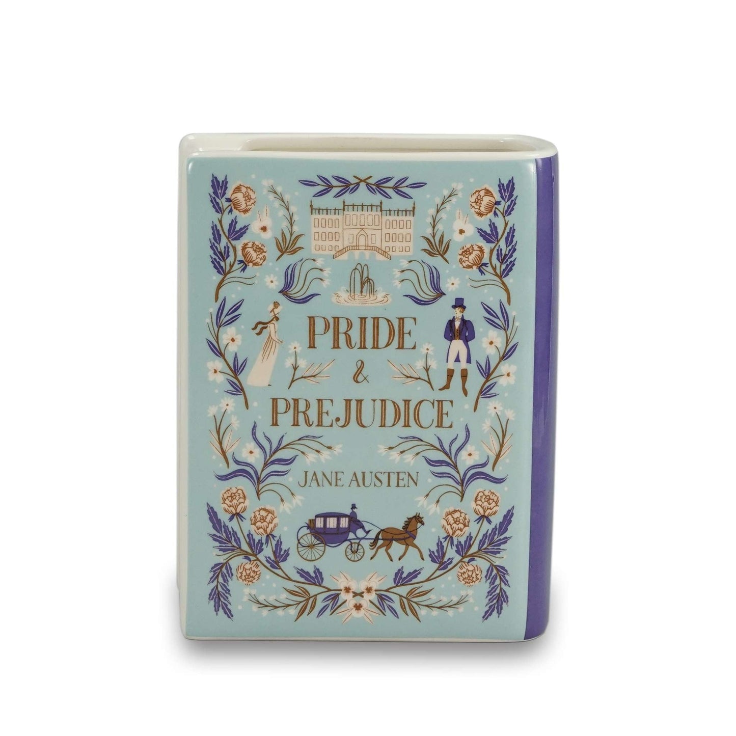 Pulteney Press Pride & Prejud. Ceramic Vase – 14 cm