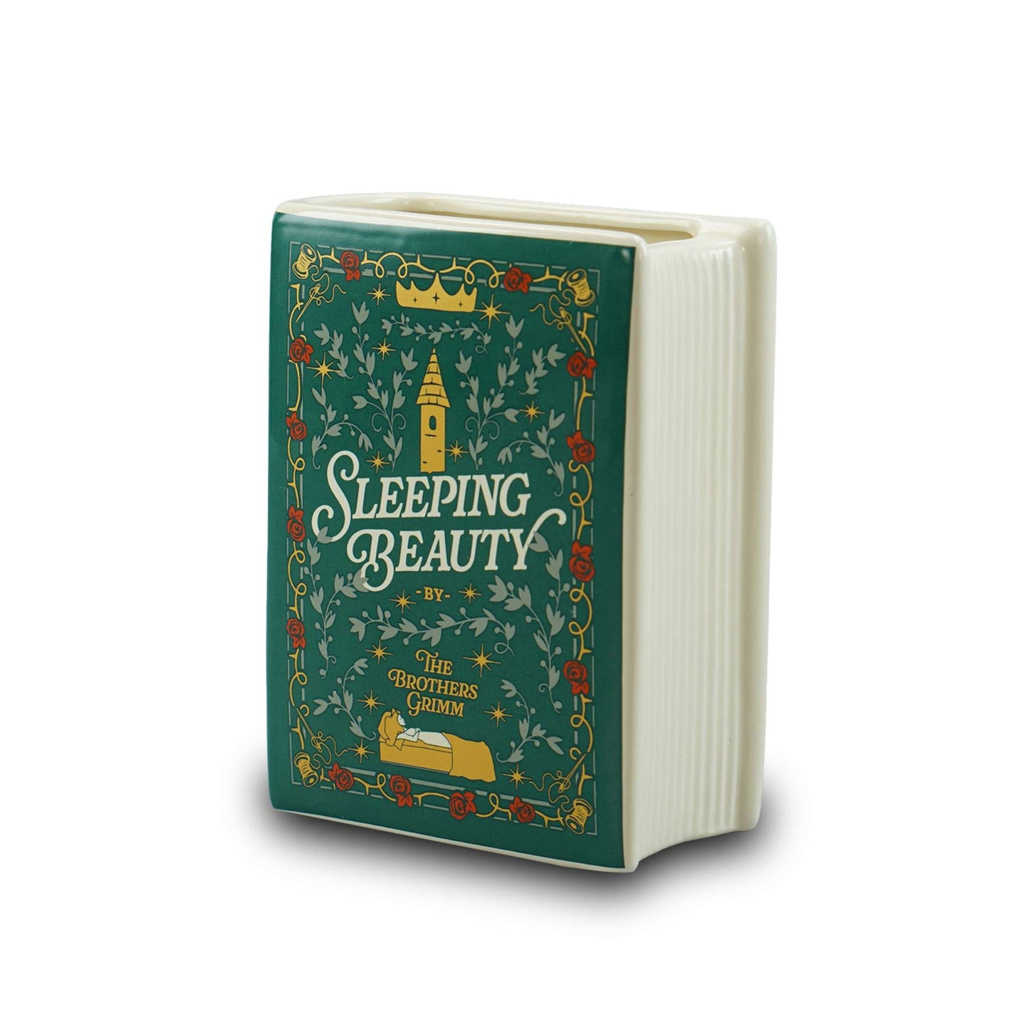 Sleeping Beauty Ceramic Book Cachepot – 14 cm