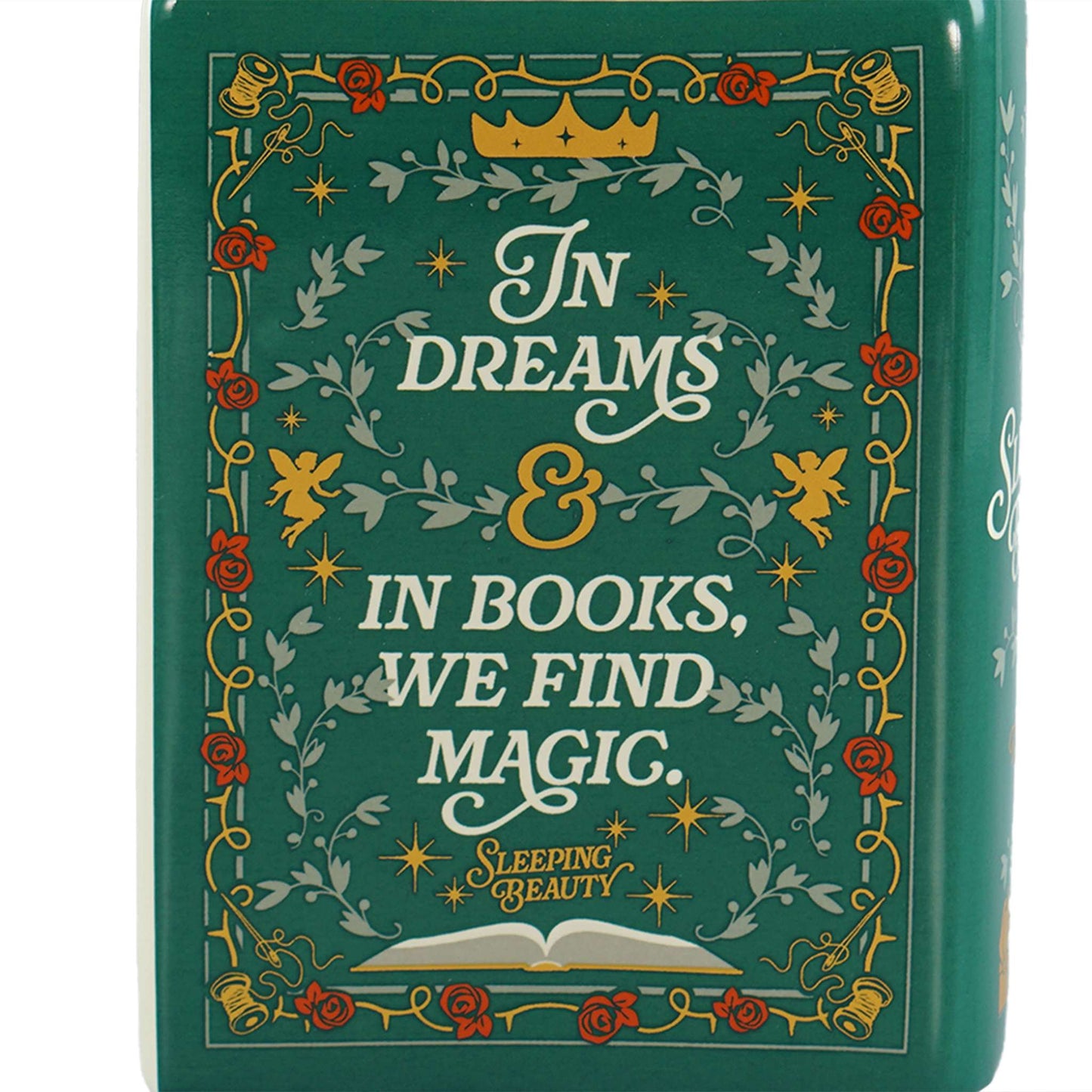 Sleeping Beauty Ceramic Book Cachepot – 14 cm