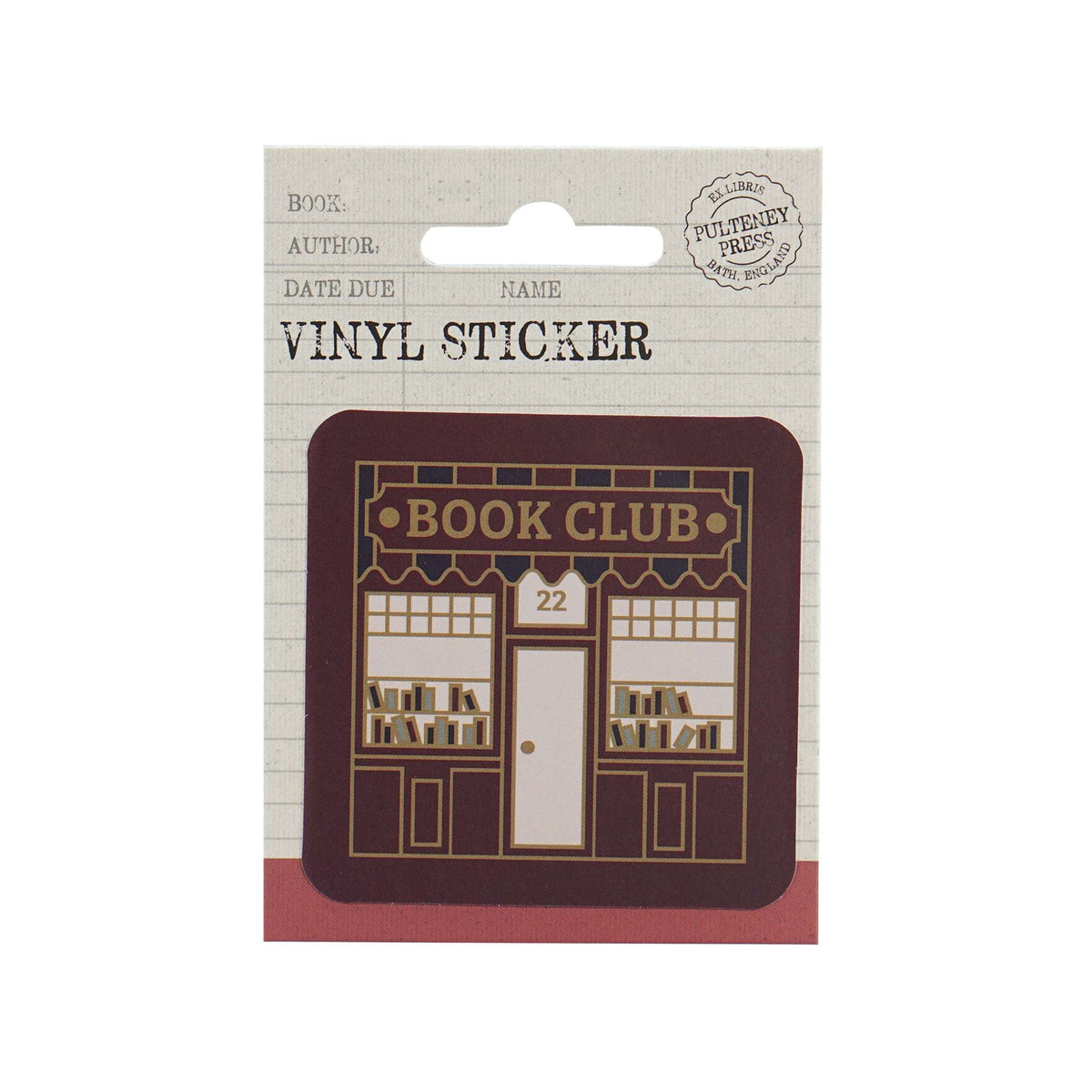 Book Club Vinyl Sticker