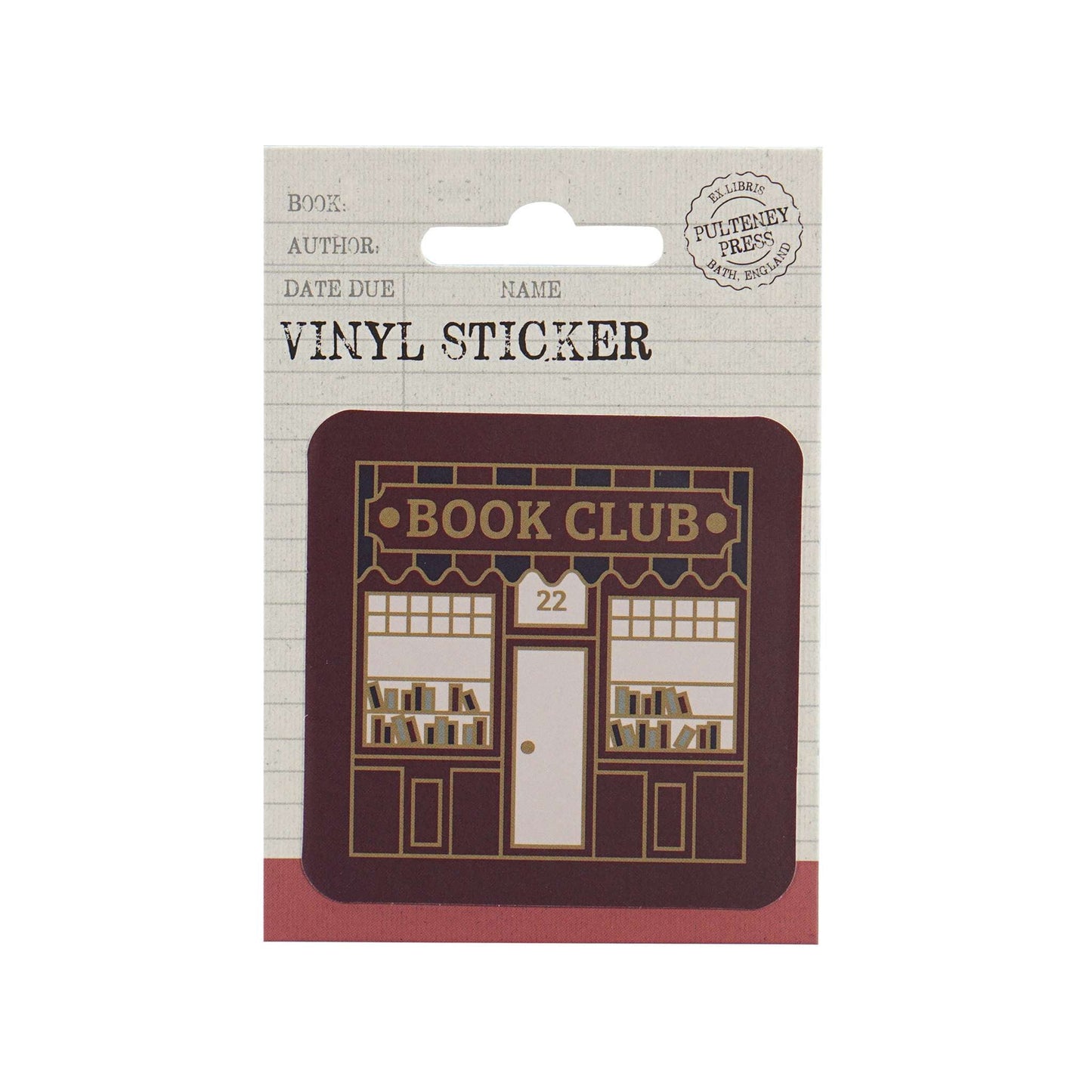 Book Club Vinyl Sticker