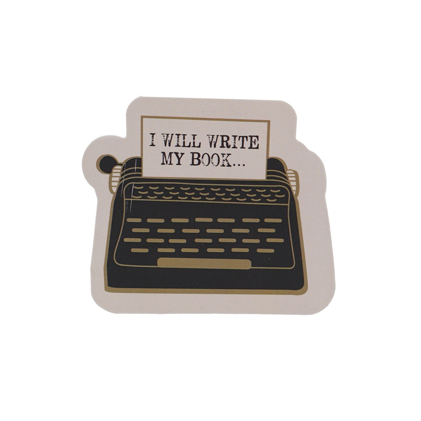 I Will Write My Book Vinyl Sticker