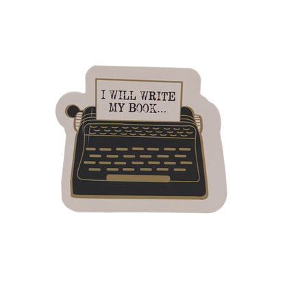 I Will Write My Book Vinyl Sticker