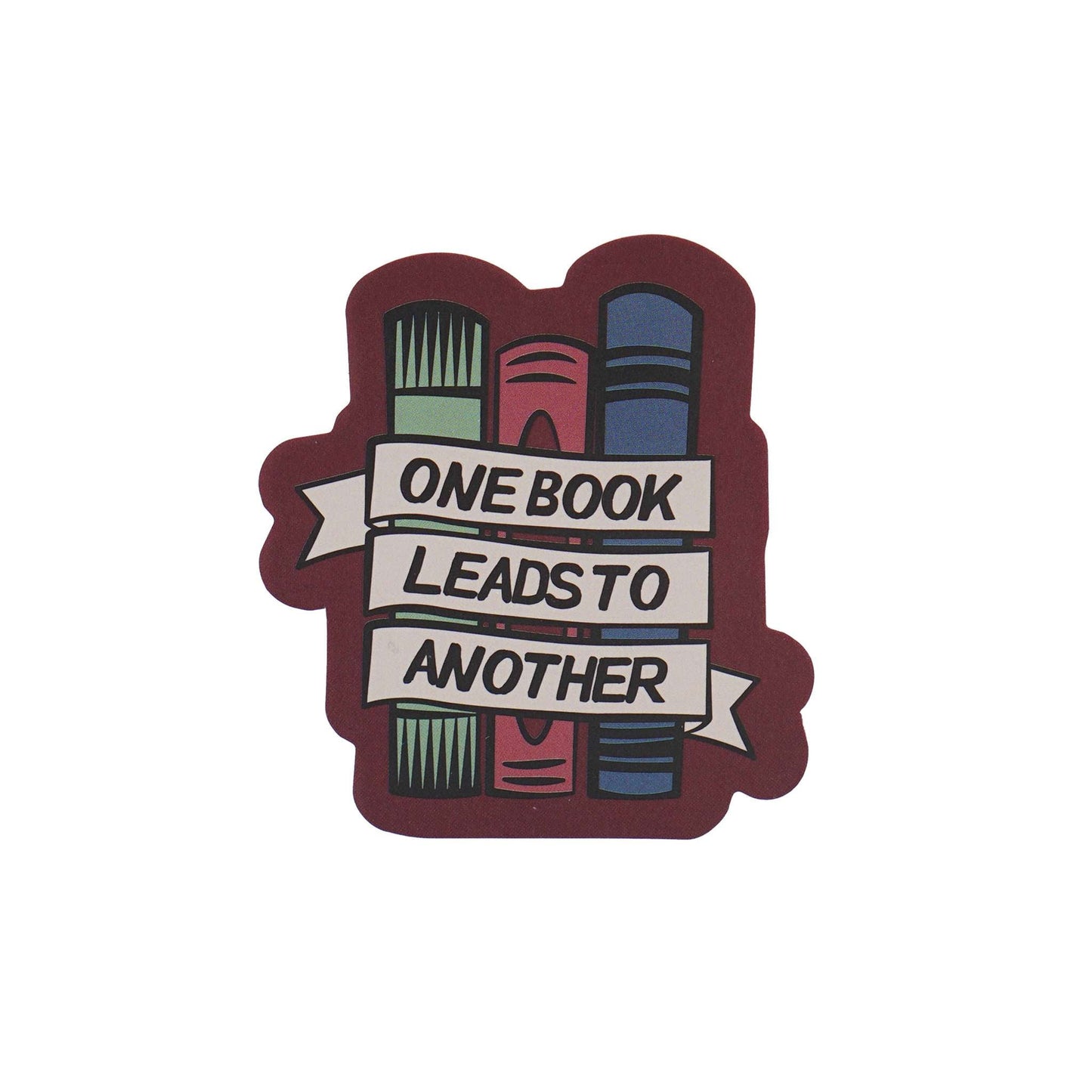 Vinyl sticker One Book Leads To Another