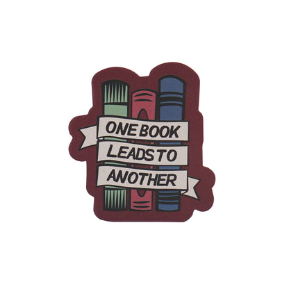 Vinyl sticker One Book Leads To Another