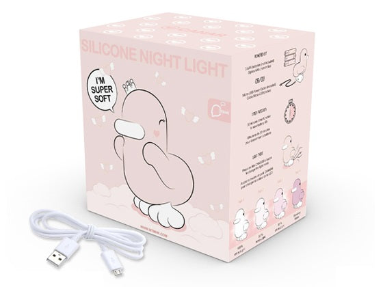 Pastel pink duck light