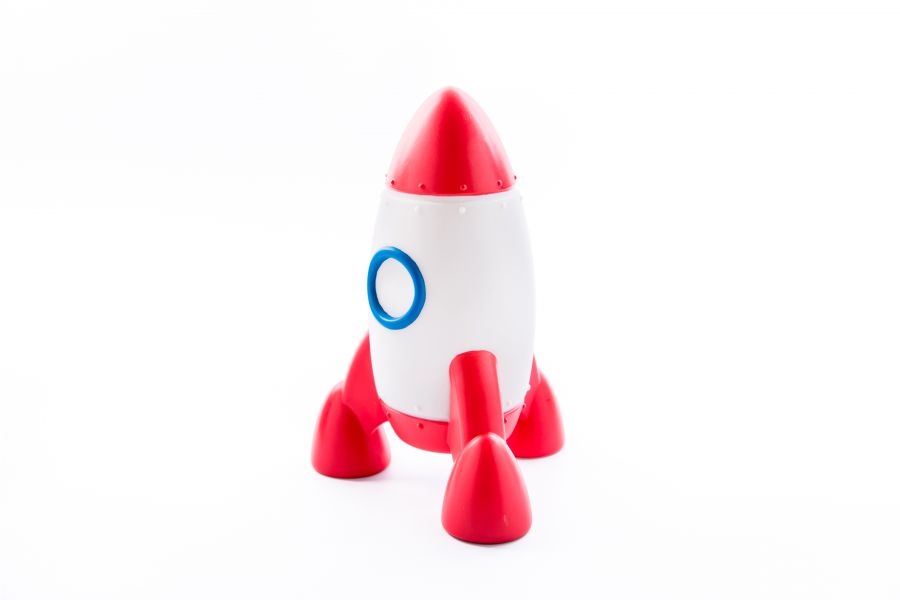 Red rocket night light