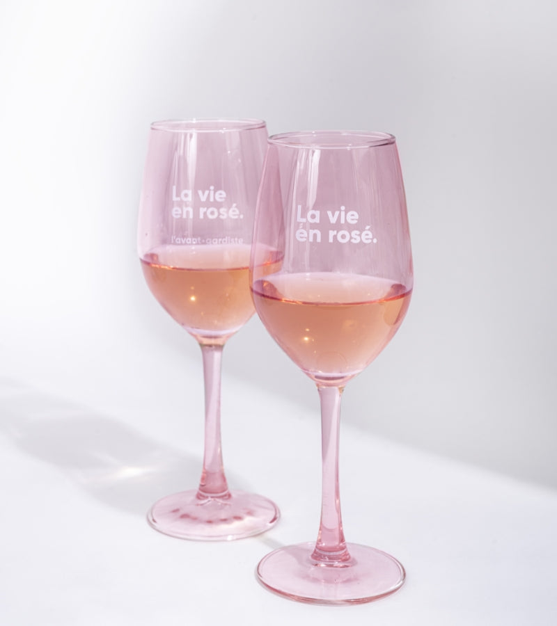 Set of two glasses - Rosé life