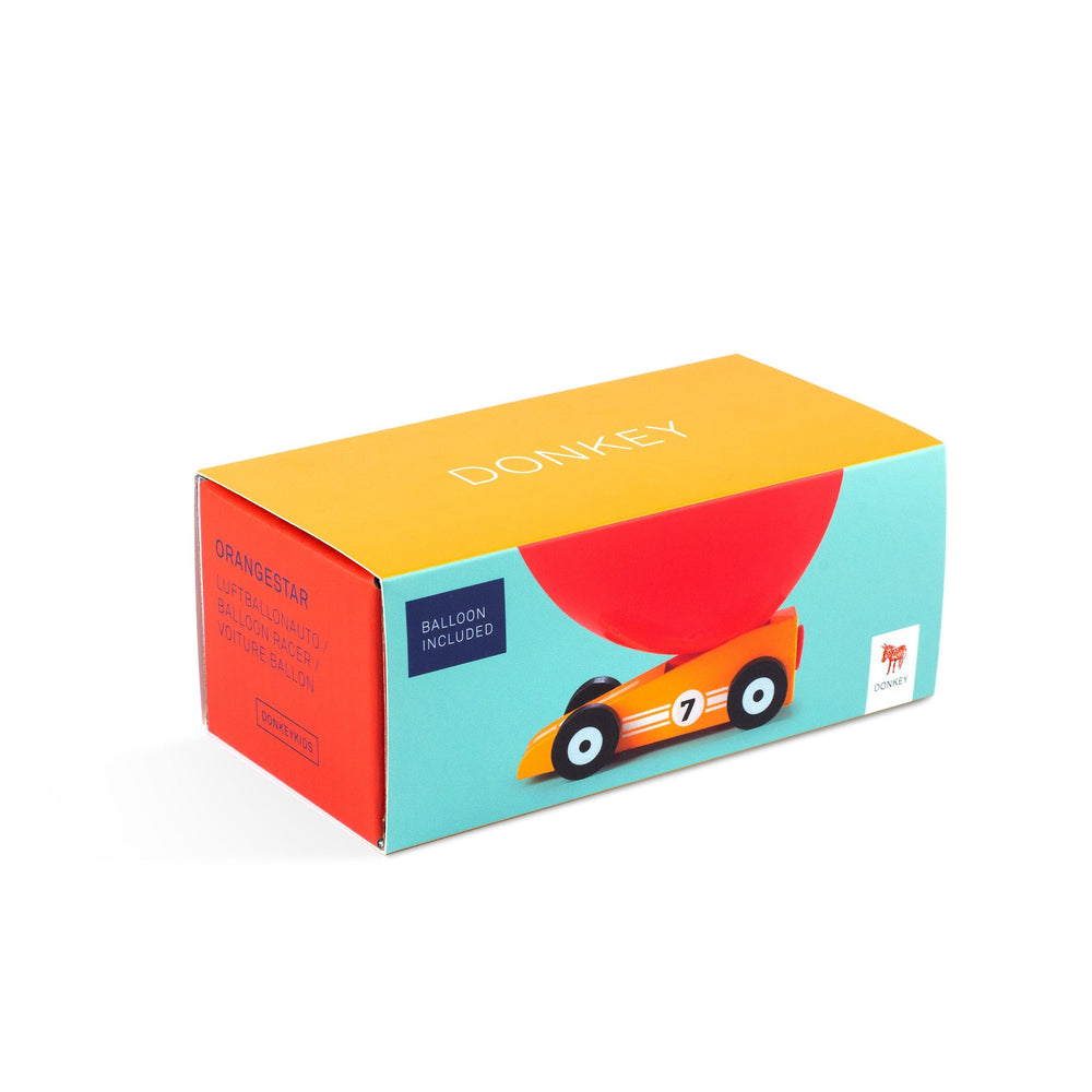 Ballonraceauto Racer Orangestar - 11,5 cm