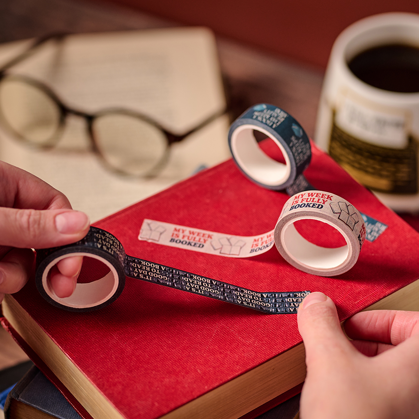 Pulteney Press Bookshop Washi Tape Set of 3