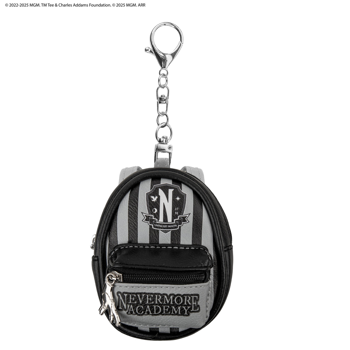 Nevermore Academy Black Pouch Keychain