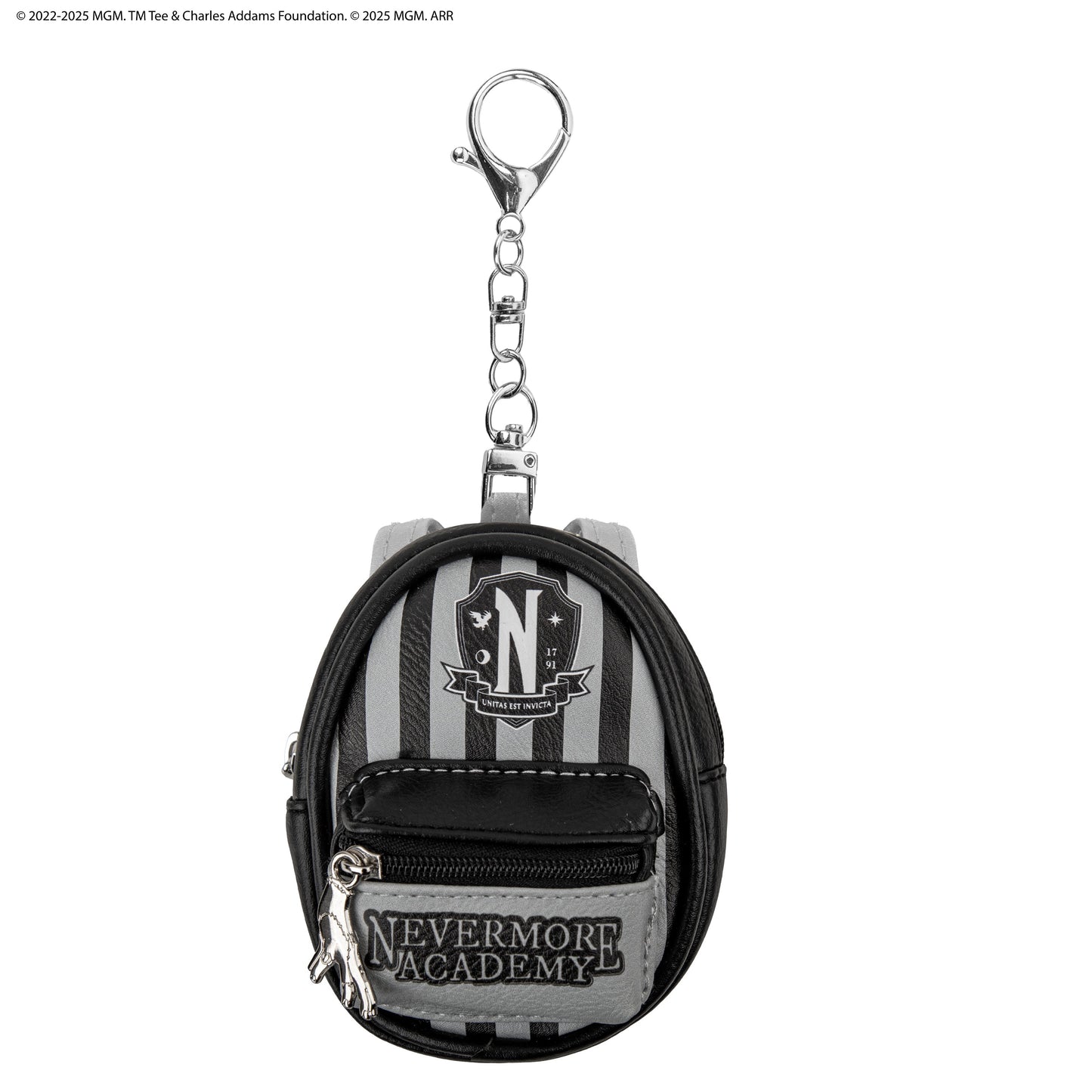 Nevermore Academy Black Pouch Keychain