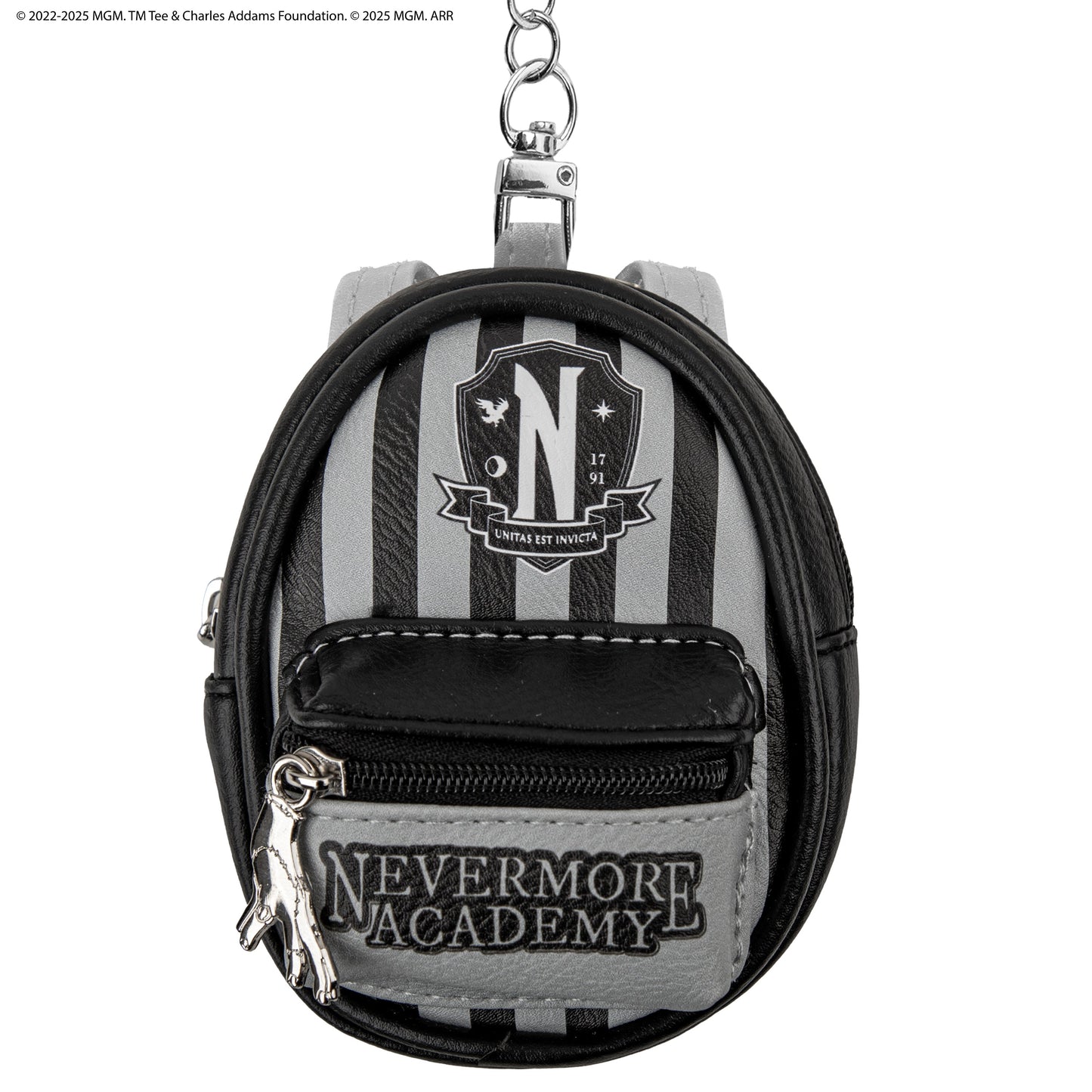 Nevermore Academy Black Pouch Keychain