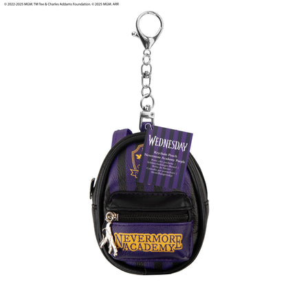 Nevermore Academy Purple Pouch Keychain