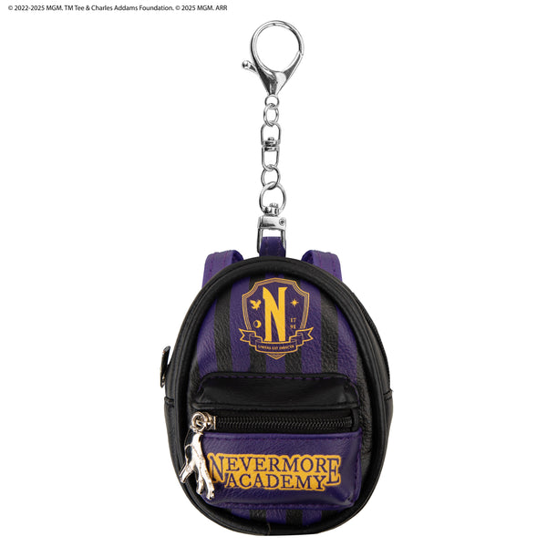 Nevermore Academy Purple Pouch Keychain