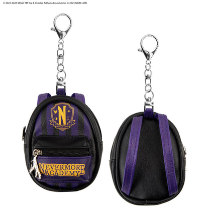 Nevermore Academy Purple Pouch Keychain