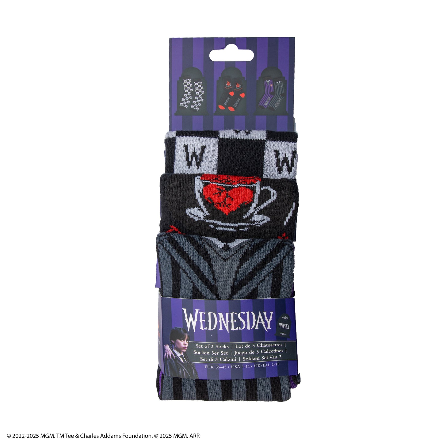 Set of 3 Pairs of Wednesday Socks