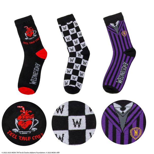 Set of 3 Pairs of Wednesday Socks