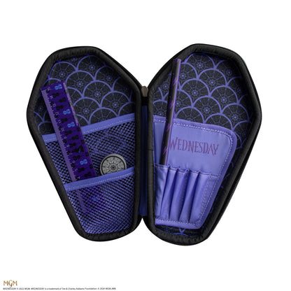 Wednesday Coffin Stationery Set