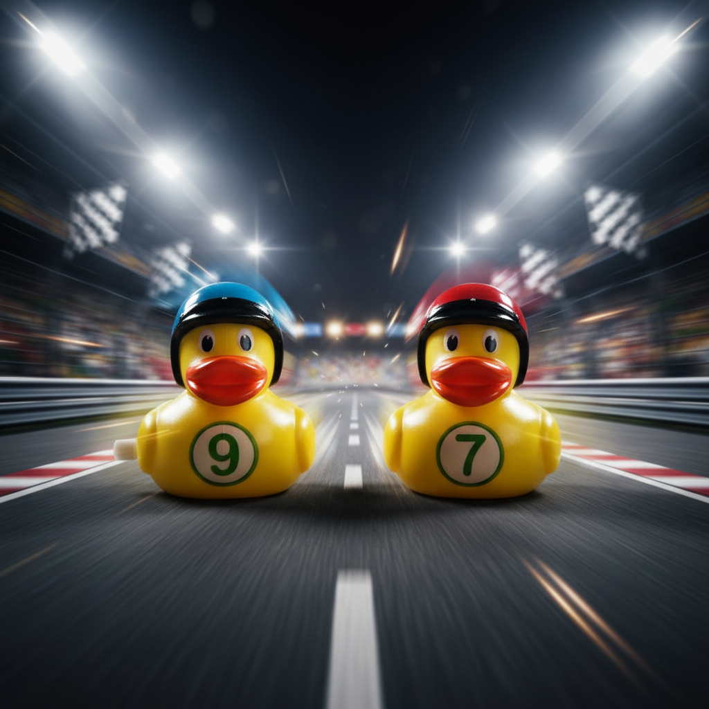 Wind Up Racing Ducks – Pair of Wind-Up Racing Ducks