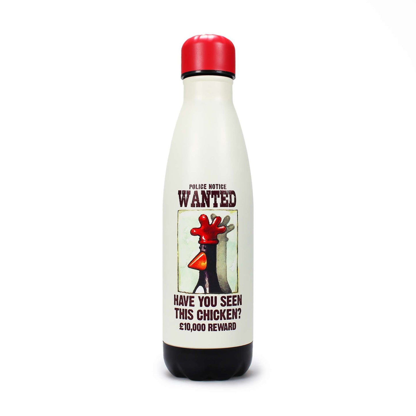 Wallace & Gromit Wanted Metal Water Bottle – 500 ml