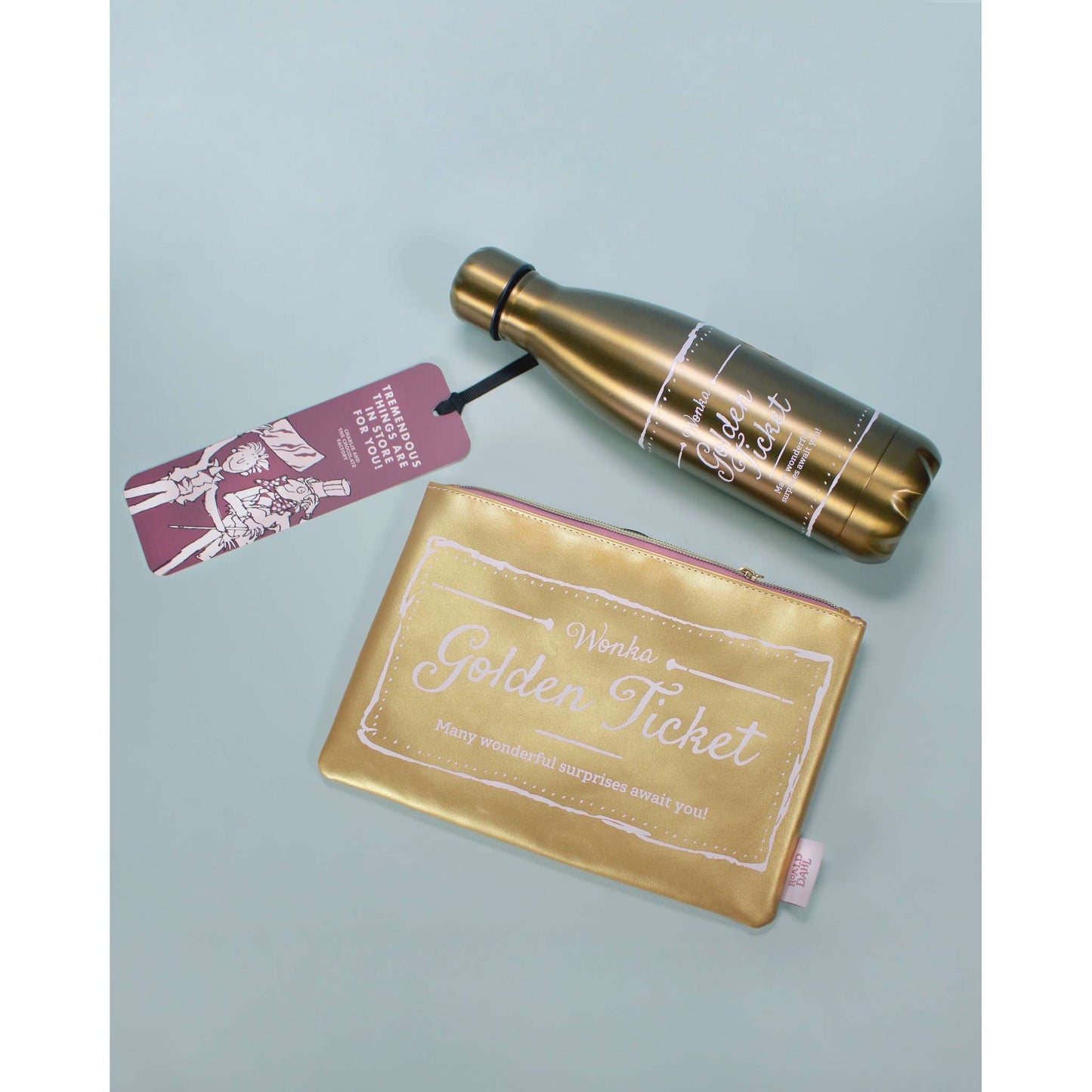 Roald Dahl (Charlie) Gold Tkt. Metal Bottle – 500 ml