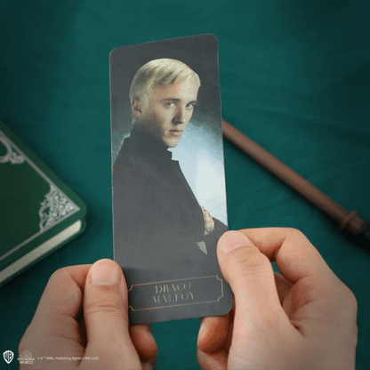 Wand pen with stand & lenticular Draco Malfoy bookmark