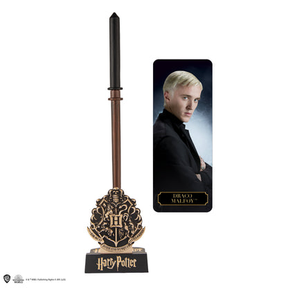 Wand pen with stand & lenticular Draco Malfoy bookmark